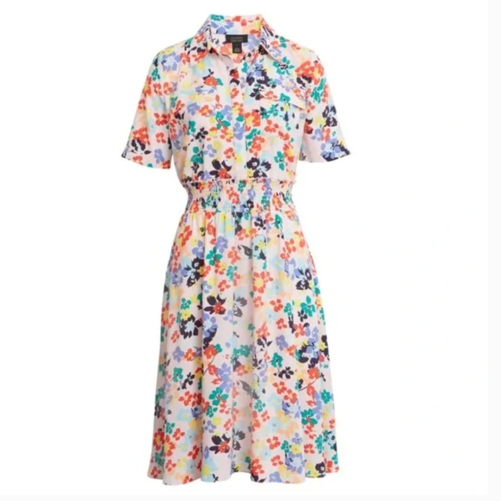 Halogen Floral Print Dress - Multicolor